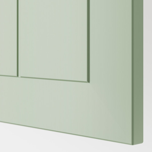 METOD / MAXIMERA Hi cab f micro combi w door/3 drwrs, white/Stensund light green, 60x60x220 cm