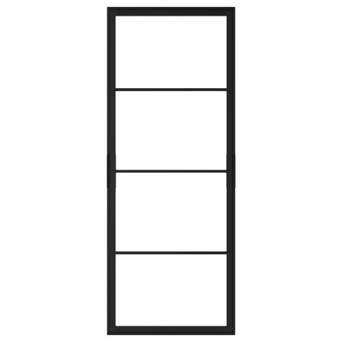 SKYTTA Sliding door frame, black, 77x196 cm