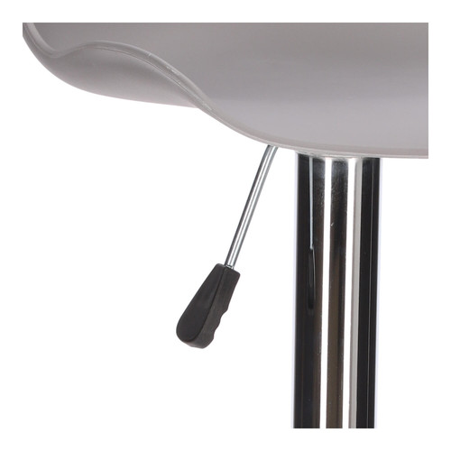 Bar Stool Inge, grey/chrome