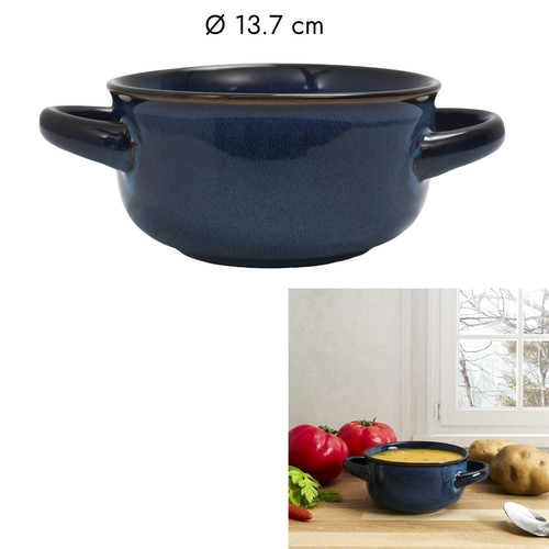 Ceramic Bowl Temps, blue