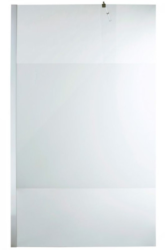 Cooke & Lewis Shower Walk-in Panel Onega 120cm, chrome/pattern