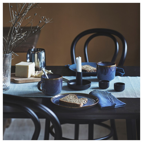 SVARTSENAP Table-runner, green-blue, 35x130 cm