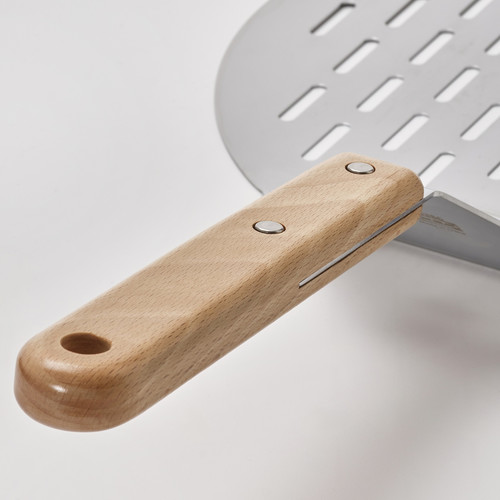 GRILLTIDER Pizza shovel, stainless steel/beech, 57 cm