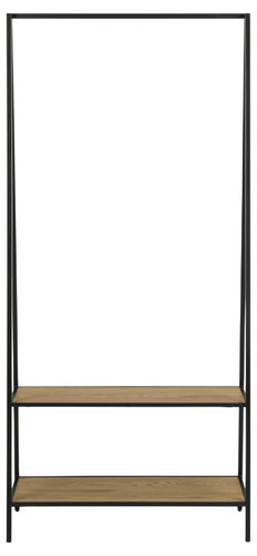 Actona Coat Stand with Shelf Seaford, wild oak/black