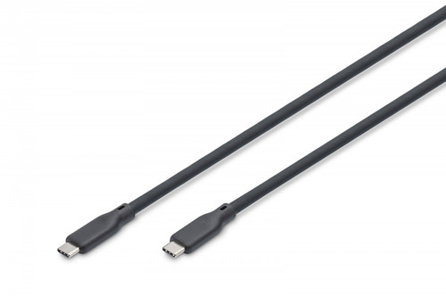 DIGITUS USB silicone cable, USB 20Gbps, 2m, black