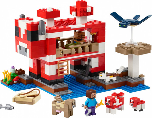 LEGO Minecraft The Mooshroom House 8+