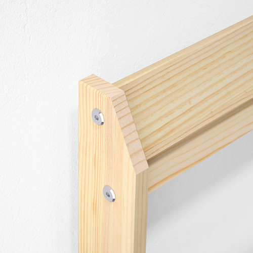 NEIDEN Bed frame, birch, Luröy, 140x200 cm