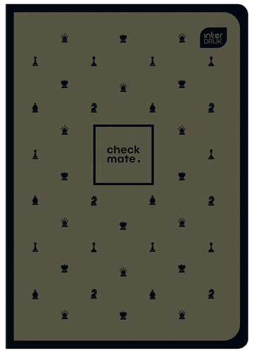 Notebook A5 60 Sheets Ruled Soft Touch Chess 10-pack, assorted patterns