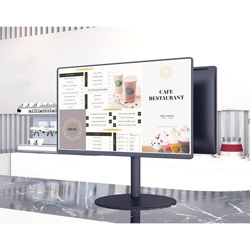 LogiLink Dual Monitor Stand 17-32", Curved Screens, steel