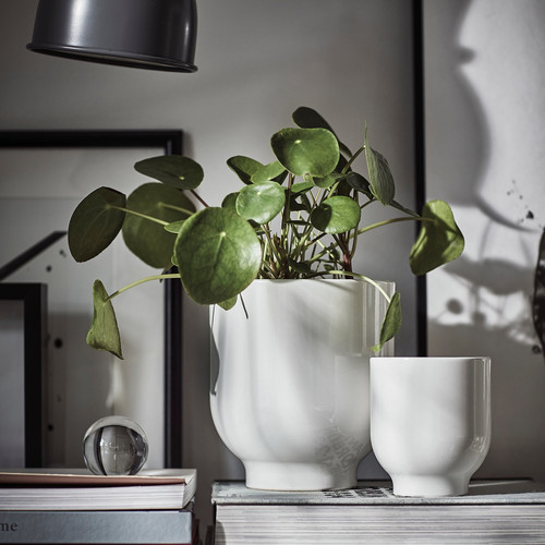 DRÖMSK Plant pot, white, 9 cm