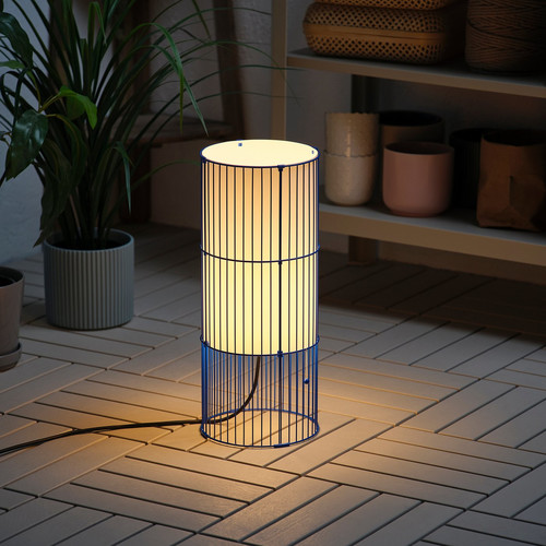 SOLVINDEN Pendant lamp, blue, 48 cm