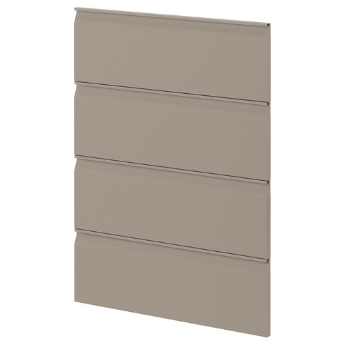 METOD 4 fronts for dishwasher, Upplöv matt dark beige, 60 cm