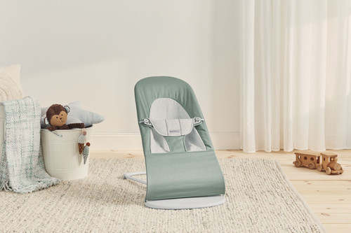 BABYBJORN Bouncer Balance Soft Light sage/Grey, Woven/Jersey