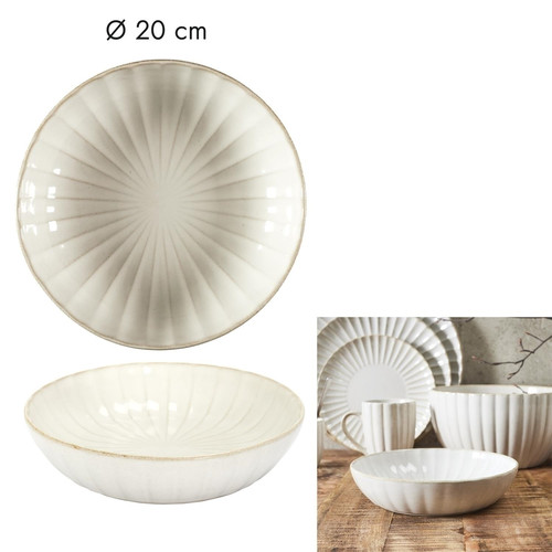 Deep Plate Vlora 20cm, beige