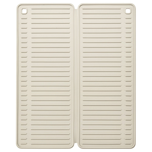 RINNIG Dish drying mat, beige, 51x42 cm