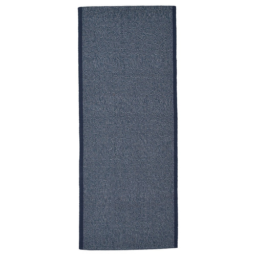 IDROTTSPLATS Rug, flatwoven, blue, 80x200 cm