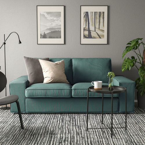 KIVIK 2-seat sofa, Kelinge grey-turquoise