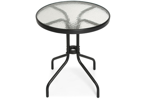 Elegant Outdoor Table with 2 Chairs, Duo 60 cm, grey