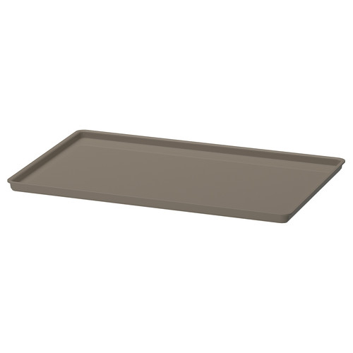 KUGGIS Lid, dark grey-beige, 26x35 cm