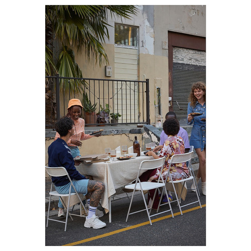 TORPARÖ Chair, outdoor, foldable/white