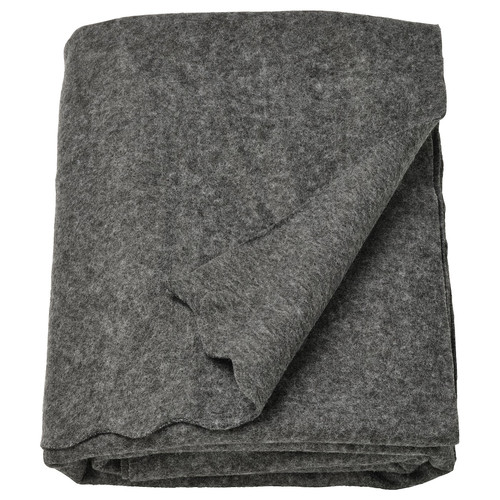 DAGGKÅPOR Throw, dark grey, 130x170 cm