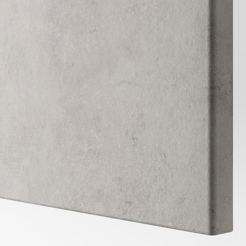 KALLVIKEN Drawer front, light grey concrete effect, 60x26 cm