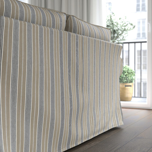 EKTORP 3-seat sofa, Karlshov beige/multicolour