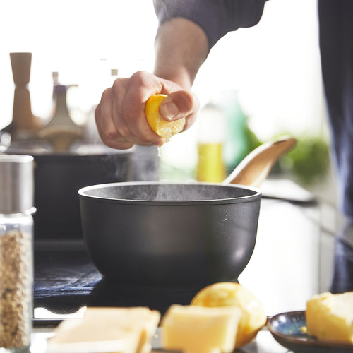 HUSKNUT Saucepan, non-stick coating, black, 1.8 l