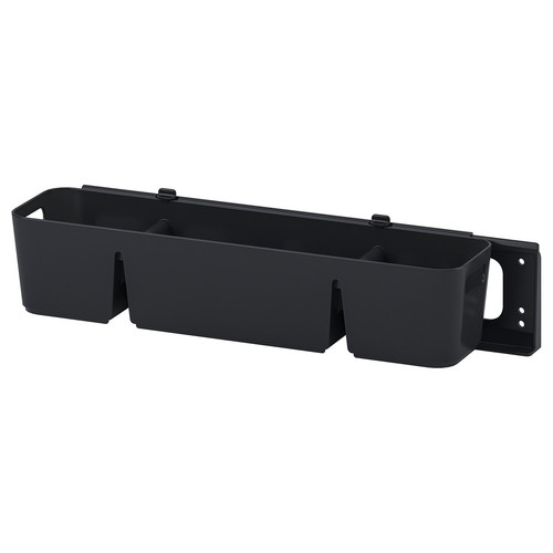 UPPDATERA Box with slider, anthracite, 50x15x12 cm