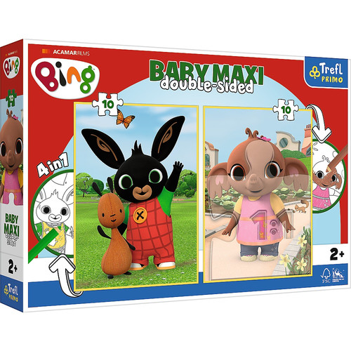 Trefl Primo Baby Maxi Puzzle Double-Sided 4in1 Bing 2+