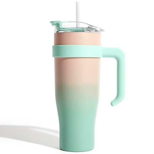 Thermal Mug Miami Tie-Dye, orange-green