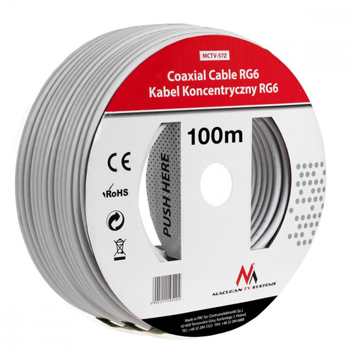 Coaxial cable 1.0 CCS RG6 100m MCTV-572