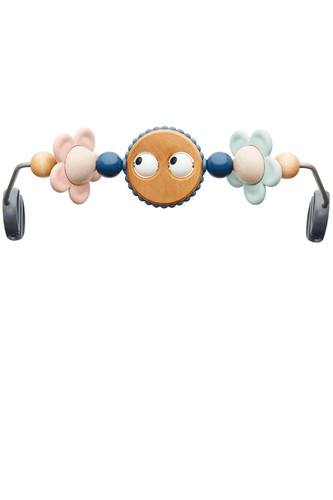 BABYBJORN Bouncer Bliss - Light grey frame, 3D Jersey, Light beige with Googly Eyes Pastels