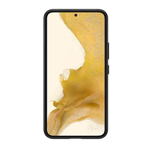 Samsung Phone Case Leather Cover S22, black