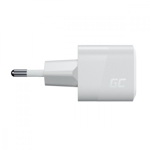GreenCell Charger GC PowerGaN EU Plug 33W PD 3.0 QC 3.0 USB-C, white