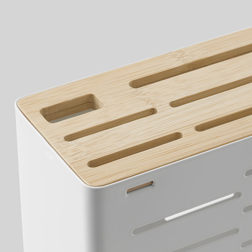 AVSTEG Knife holder, bamboo/white, 23 cm