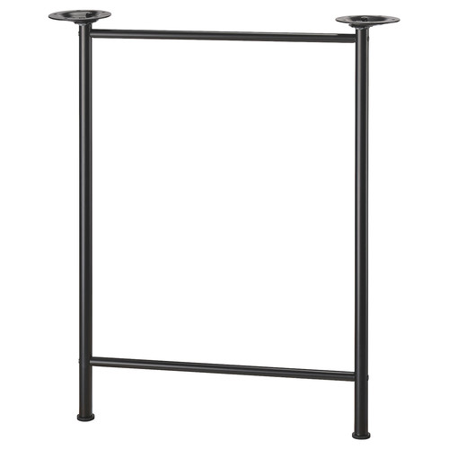 LAGKAPTEN / SPÄND Desk, white anthracite/black, 140x60 cm