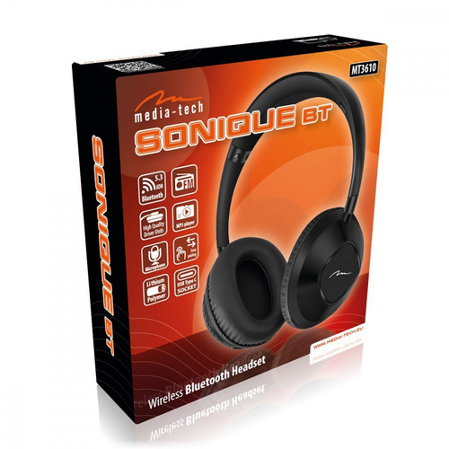 Media-Tech Wireless Headphones Sonique BT MT3610