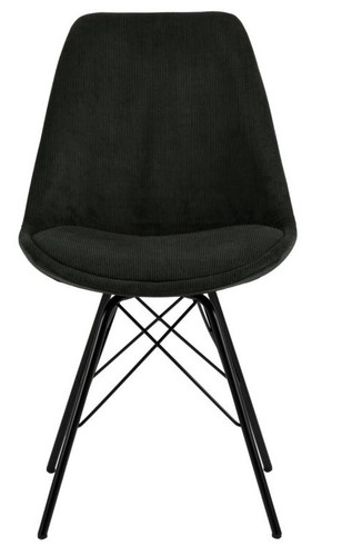 Dining Chair Eris, corduroy, dark green