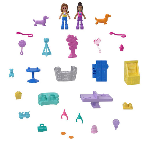 Polly Pocket Dolls Puppy Party Playset HKV52 4+