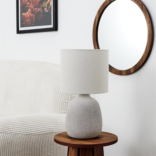 Table Lamp Amani, light grey