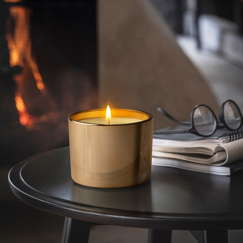 GOKVÄLLÅ Scented candle in glass, 50 hr