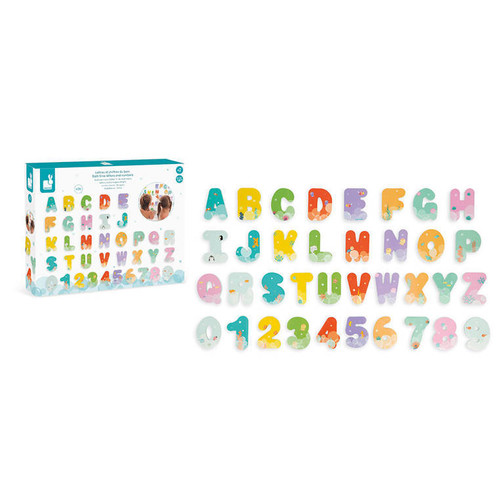 Janod Bath Time Letters and Numbers 36pcs 2+
