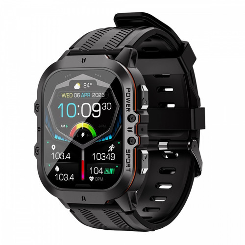 OUKITEL Smartwatch BT20 Rugged, black-orange