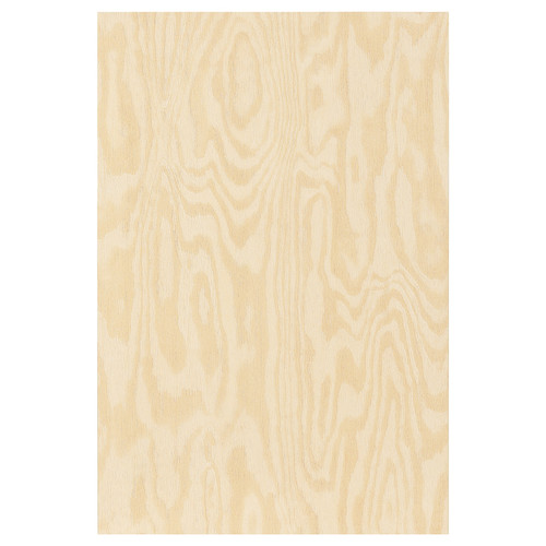 KALBÅDEN Door with hinges, lively pine effect, 40x60 cm