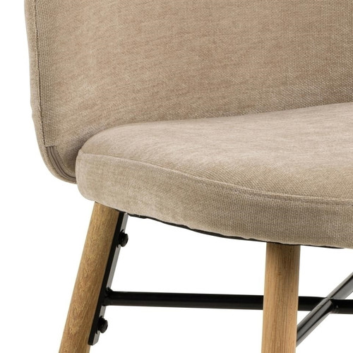 Dining Chair Sophia, beige/oak