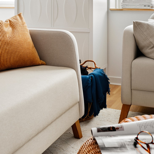 LINANÄS 2-seat sofa, Vissle beige