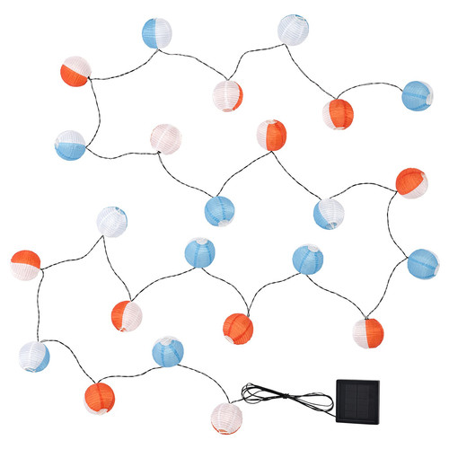 SOLVINDEN LED lighting chain with 24 lights, outdoor solar-powered/globe multicolour
