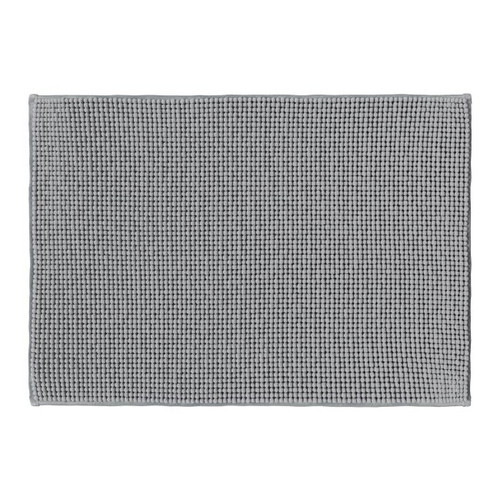 GoodHome Bath Mat Kina 50 x 70 cm, mineral grey