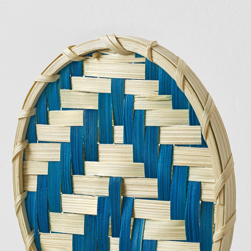 KALKKÄRR Decoration set of 3, bamboo/pine